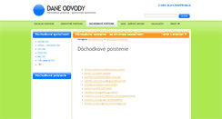 Desktop Screenshot of dochodkovepoistenie.daneodvody.sk