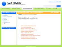 Tablet Screenshot of dochodkovepoistenie.daneodvody.sk