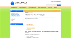 Desktop Screenshot of daneodvody.sk
